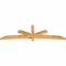 Ekena Millwork Alberta Rough Sawn Timber Gable Bracket, Western Red Cedar, 96"W x 28"H x 4"D x 4"F, 7/12 Pitch GBW096X28X0404ALB00RWR - alternate 3